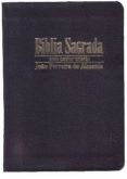 Biblia Media Grande Com Cantor Cristao e Mapa Capa Luxo Preto-Com Indice/ziper RC