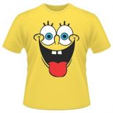 Camiseta - Bob Esponja Infantil-6 anos-cor amarela