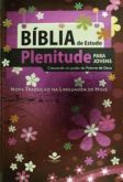 Biblia de Estudo Plenitude Para Jovens Capa Dura Flores