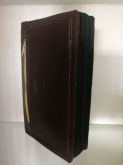 Capa Ziper Tamanho Media Para Biblias de Estudo Escudo da Fé Marrom Escuro (Capa Com Porta Acessorio