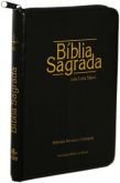 Biblia Sagrada ARC com ziper-indice-cor preta