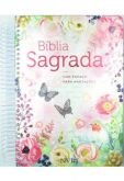 Bíblia Anote Espiral Flores Virtuosa Nvi Lt Normal Anotações