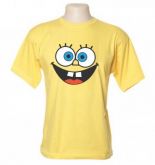 Camiseta Bob Esponja Atacado-Cor:Amarelo Canário-Tamanho:14 Infantil-AN1241