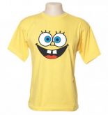 Camiseta Bob Esponja Atacado-Cor:Amarelo Canário-Tamanho:1P-1M--AN1241