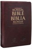 NTLH-GNT65 - Bíblia Sagrada Bilíngue - Português-Inglês - Marrom Nobre