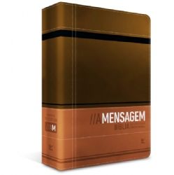 Bíblia A Mensagem - Capa Luxo Marrom e Café com Índice