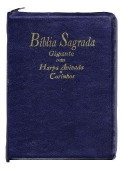 Biblia Letra Extra Gigante Com Harpa Avivada e Corinhos-Cor Preta