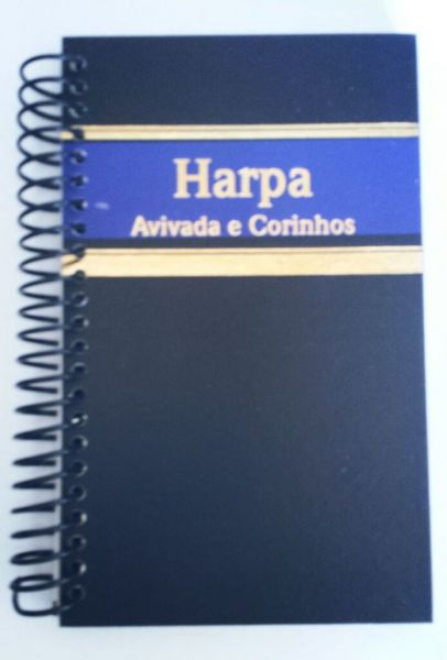 Harpa Cristã Letra Extragigante Com Corinhos Capa Espiral Masculina