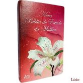 Nova Biblia de Estudo da Mulher-cor capa lírio