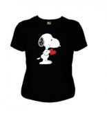 Camiseta Snoopy Atacado-Tamanho:14- Infantil-Cor:Preta-AN1234