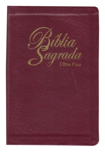 Biblia Sagrada Ultra Fina Capa Luxo Vinho Com Indice e Beiras Douradas RA (Preco Exclusivo e Imbativ