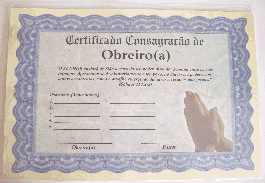 Certificado de Consagração - Obreiro(a)