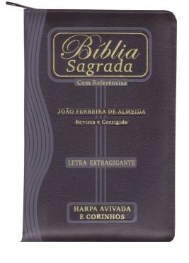 Biblia Letra Extra Gigante Com Harpa Avivada e Corinhos Com