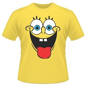 Camiseta - Bob Esponja Infantil-6 anos-cor amarela