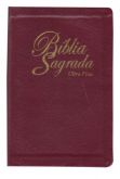 Biblia Sagrada Ultra Fina Capa Luxo Vinho Com Indice e Beiras Douradas RA (Preco Exclusivo e Imbativ