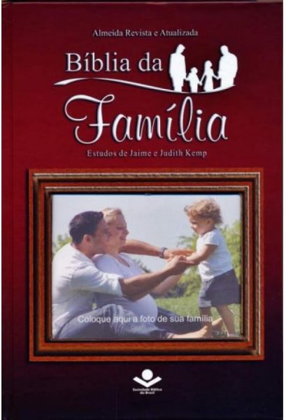 Biblia de Estudo da Famiia Em Capa Dura RA (Com Espaço Para Colocar a Foto da Sua Familia)