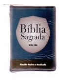 Biblia Sagrada Modelo Ultra Fina Azul Escudo RA