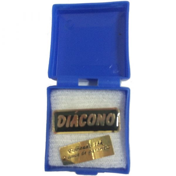 BROCHE CARGO MINISTERIAL - DIACONO-tam 2 x 4 cm