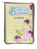 Biblia Letra Gigante Verde Borboletas Com Indice RC