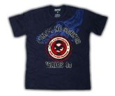 Camiseta Masculina tam m-cor azul marinho-C167