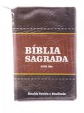 Biblia Sagrada RA com Ziper-Marrom Claro/Marrom Escuro NVI