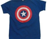 Camiseta-Capitao America Infantil Código:Z6MQGSV2V-10 anos-cor azul