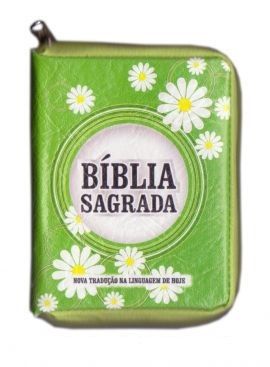 Biblia Pequena Ziper Especial Verde Margaridas NTLH