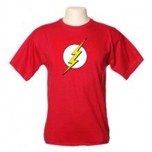 Camiseta Flash Atacado Tam 2P/2M-1G-Cor:Vermelh-HE1243