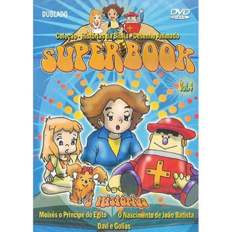 DVD Superbook volume 4 Coleção Histórias da Bíblia Desenho Animado