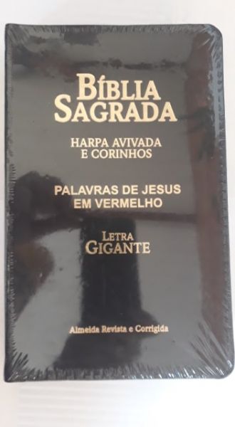 Biblia Sagrada Letra Gigante Luxo-RC-CPP/Cor Preta