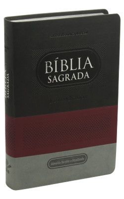 Biblia Letra Gigante RA-c indice cinza e vermelho