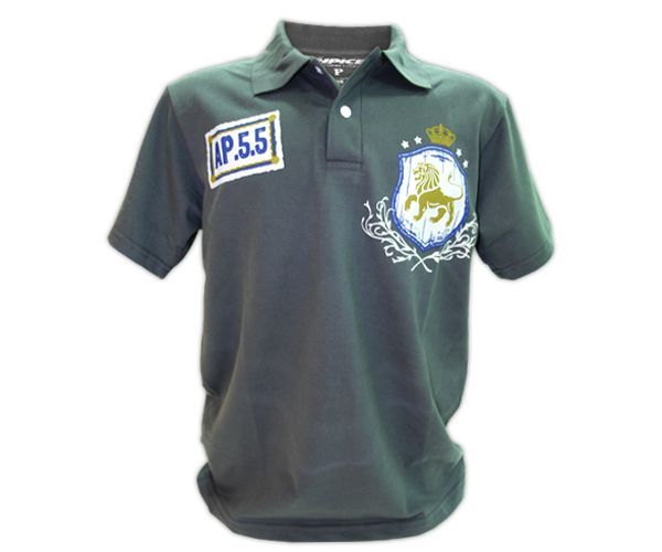 Polo Masculina/tam 1 g/1 m-cor azul marinho-Leão 'CP126