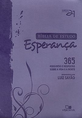 Biblia Estudo Esperança-com indice-cor lilas