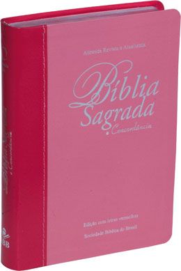 Biblia Sagrada e Concordância RA-cor Rosa