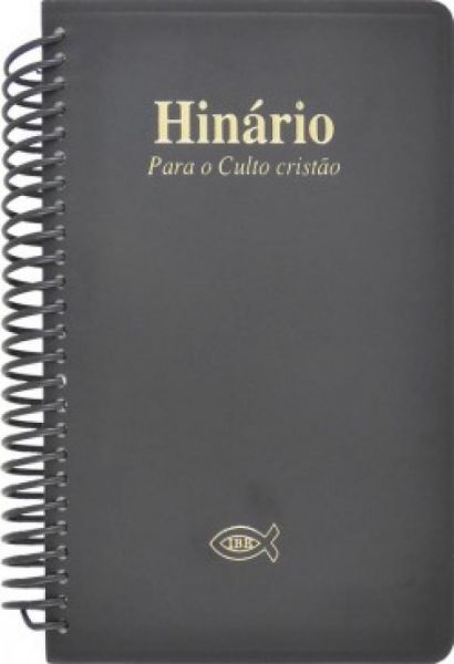 Hinario Para Culto Cristao Com Música Grande Espiral Preto