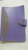 Capa Para Biblia de Estudo Formato Medio Luxo Com Botao Bicolor-cor lilas & prata