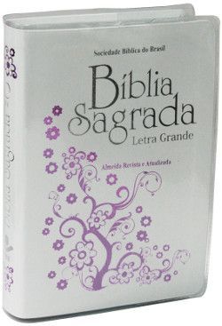 Biblia Sagrada Media Com Letra Grande Branca RA