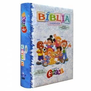 Kit Bíblia Turminha Da Graça Meninos E Meninas Capa Almofada