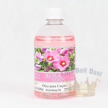 Óleo para unção Rosa de Saron 500ML(Meio Litro)