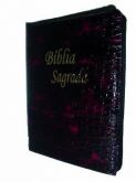 Capa Luxo Para Biblias de Estudo Marrom Croco