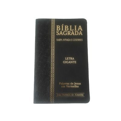 BIBLIA GIGANTE COM HARPA CAPA PU