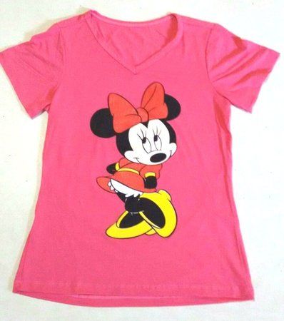 Camisetas Viscose Minnie Md1-tam unico M-cor rosa-SKU:Y7BLWSZCA